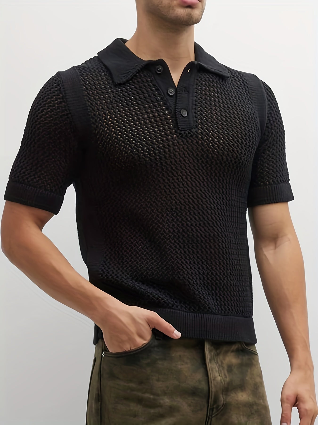 Maglia traspirante con colletto polo