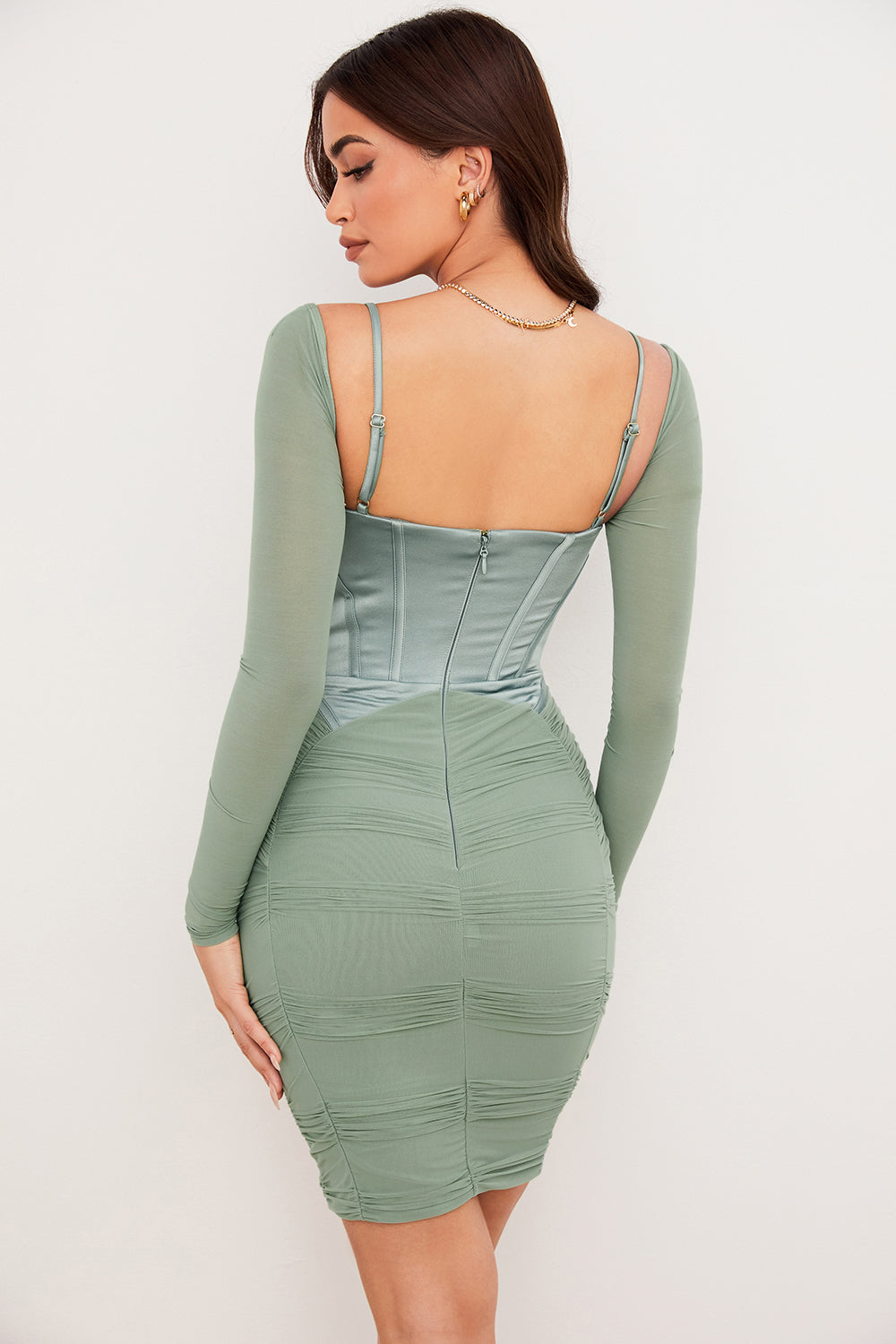 Abito corsetto raccolto