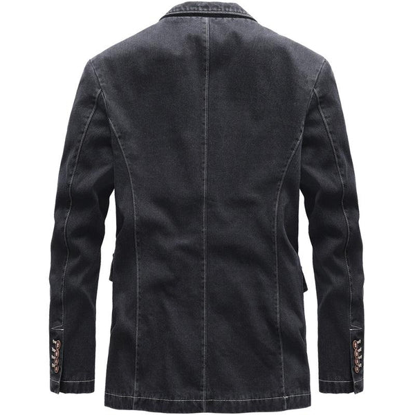 Giacca di jeans nera