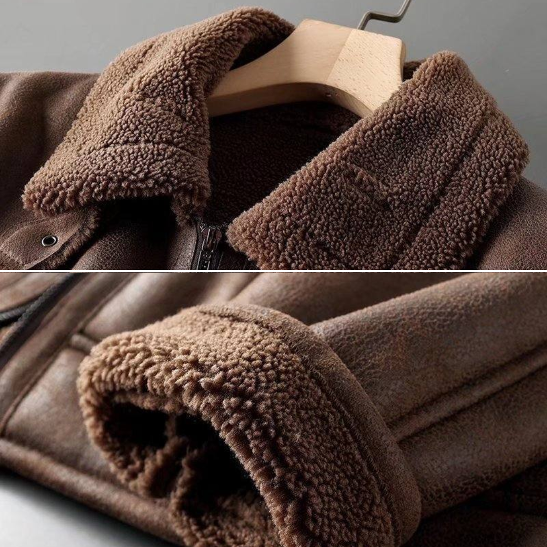 Giacca in pelle Sherpa Edge