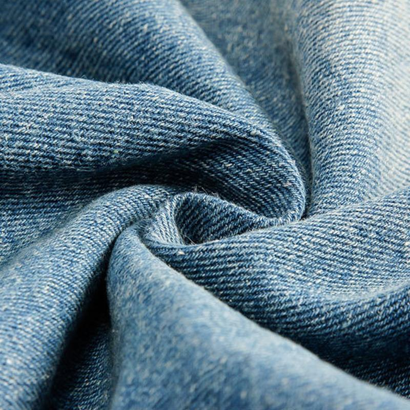 Giubbotto in denim con collo in pelliccia