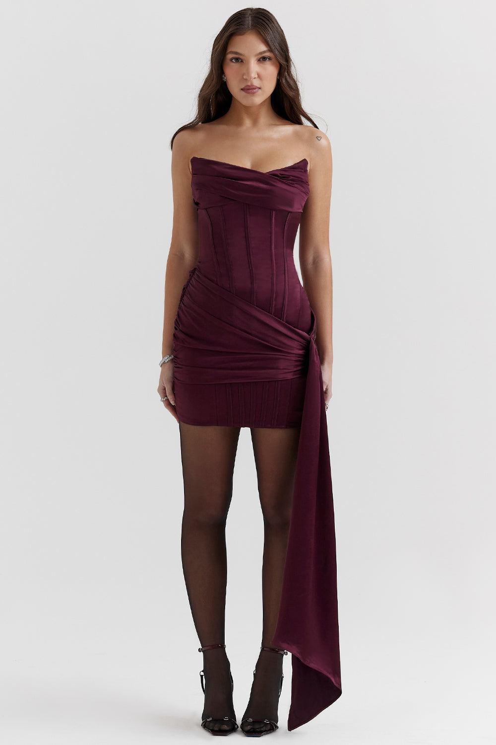 Abito corsetto senza spalline di Mulberry