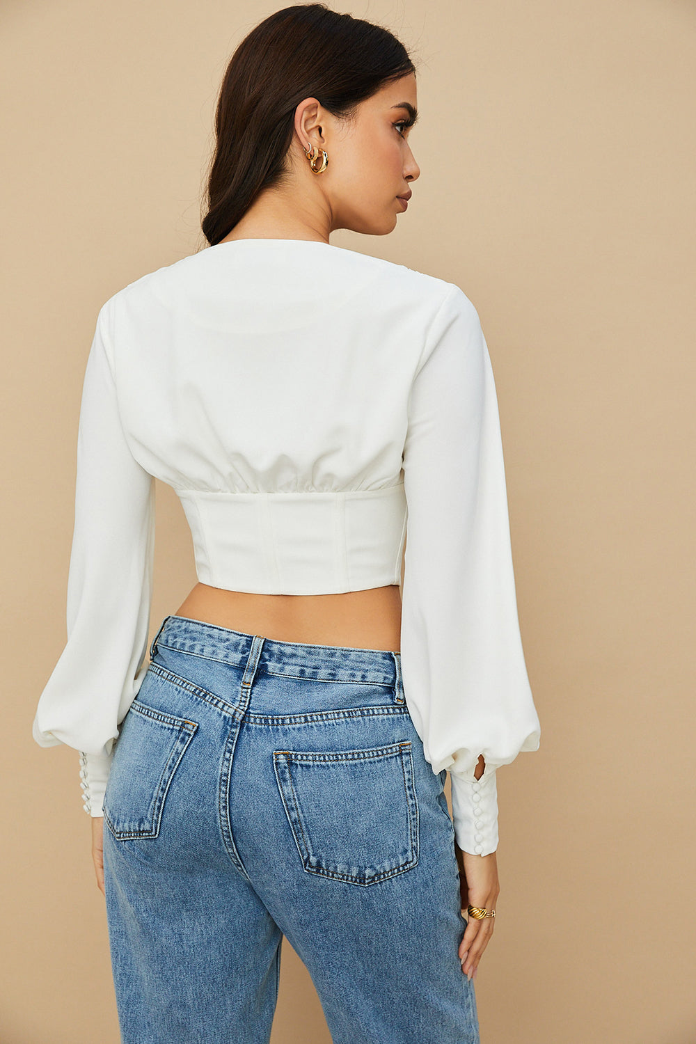 Corsetto bianco con lacci