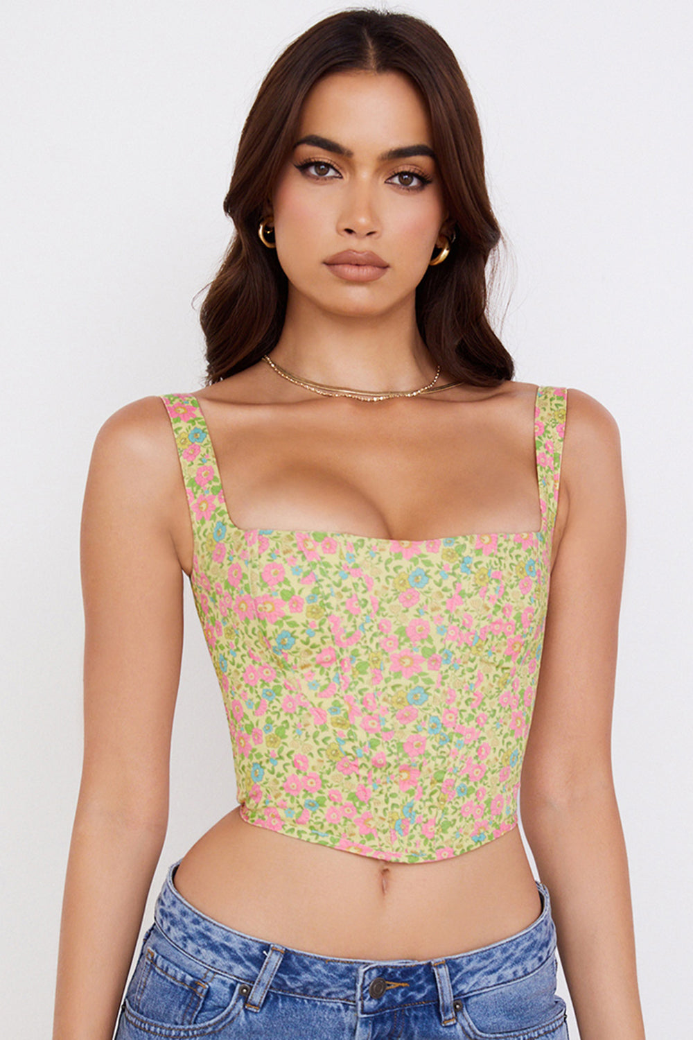 Corsetto floreale vintage