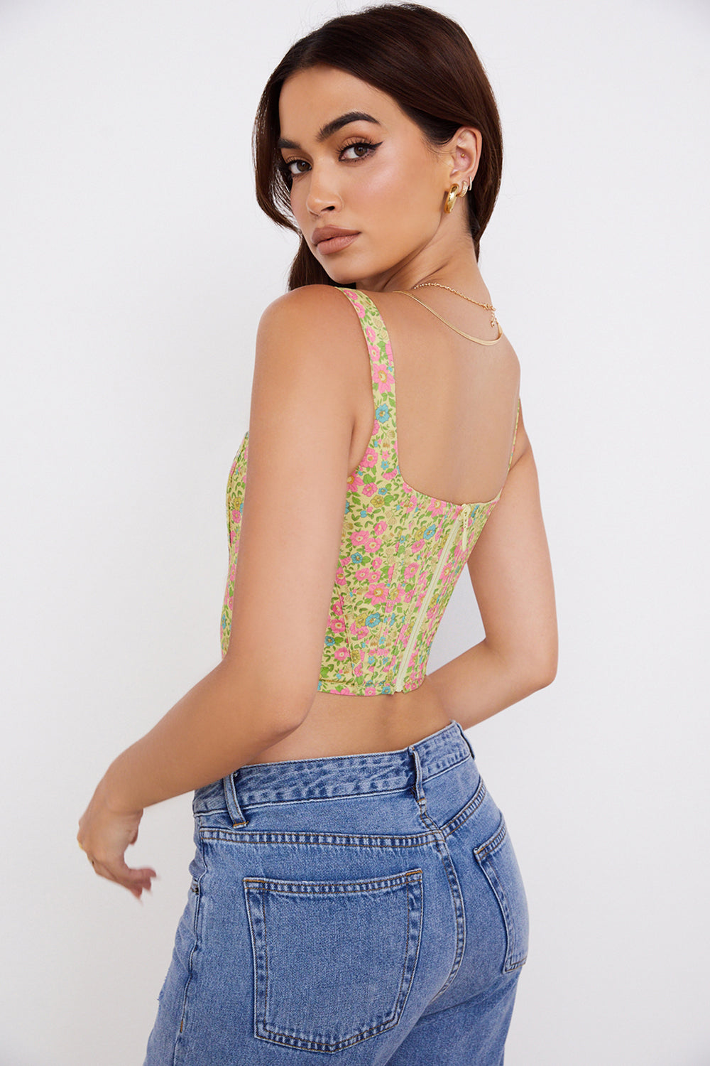 Corsetto floreale vintage