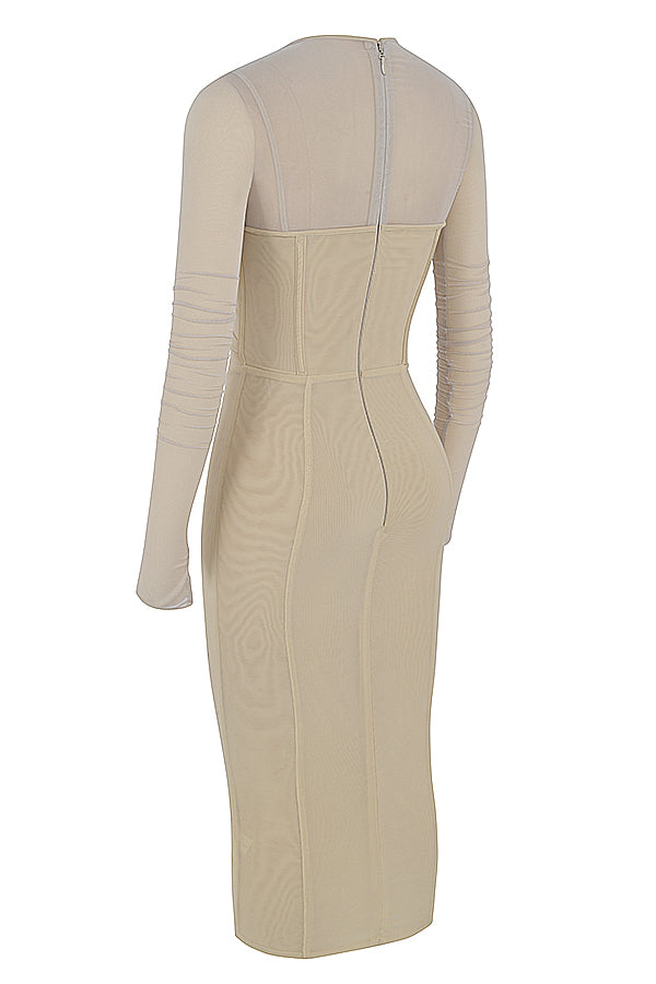 Abito corsetto midi