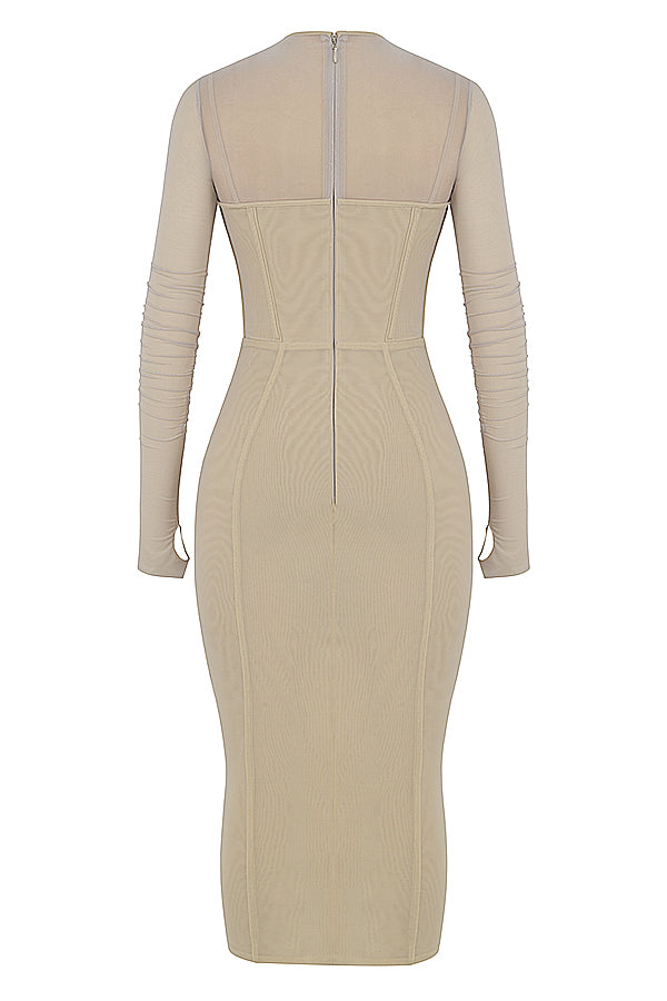 Abito corsetto midi