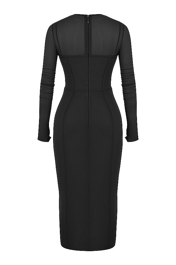 Abito corsetto midi