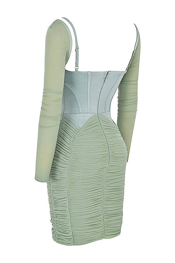 Abito corsetto raccolto