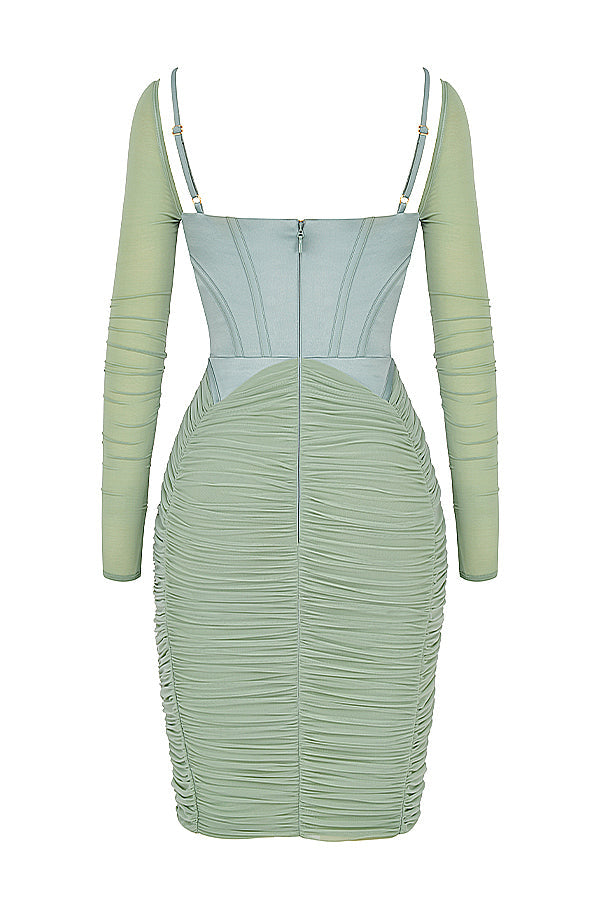 Abito corsetto raccolto