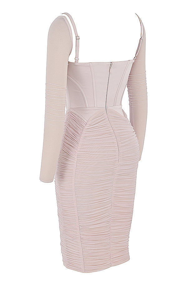 Abito corsetto raccolto