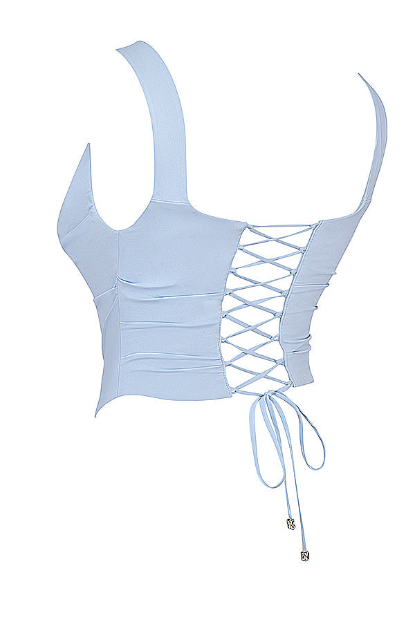 Ricco set con corsetto e maxi gonna