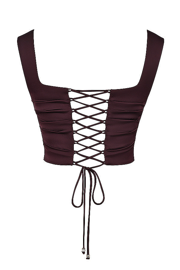 Ricco set con corsetto e maxi gonna