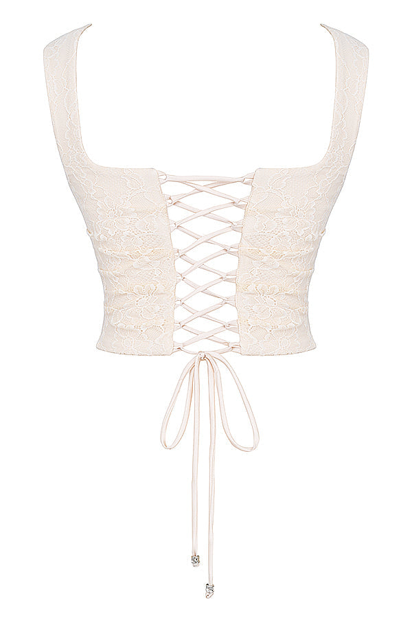 Elegante set strutturato di korset e rok