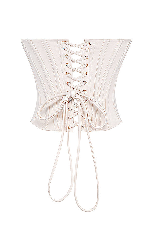 Corsetto con pizzo dietro