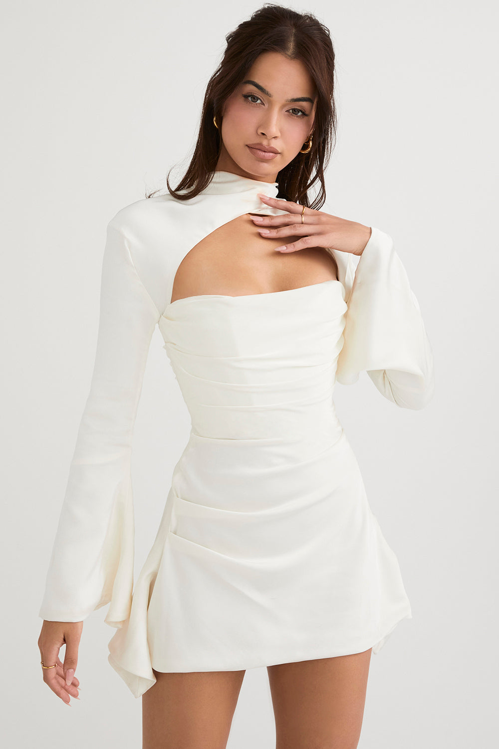 Abito a corsetto drappeggiato