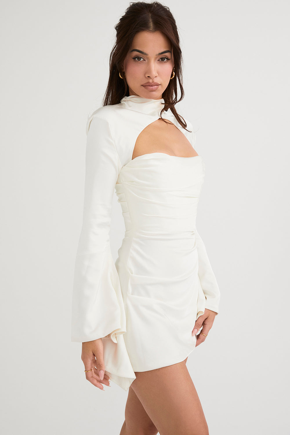 Abito a corsetto drappeggiato