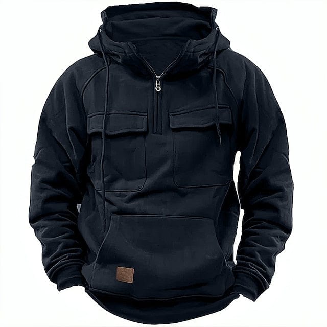 felpa con cappuccio casual da uomo